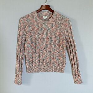 J. Crew Women's Cable Knit Sweater - Multicolor Small